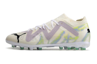 Men's Puma Future Ultimate MG Multi Ground Low-Tops Football Boots - White/Blue/Green