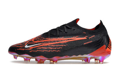 Men's Nike Phantom GX Elite FG Firm Ground Low-Tops Football Boots - Black/Red/White