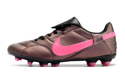 Men's Nike Premier 3 FG Firm Ground Low-Tops Football Boots - Brown/Pink/Black