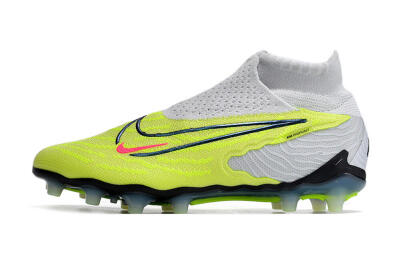 Men's Nike Phantom GX Elite DF AG Artificial Grass High-Tops Football Boots - Green/Blue/White