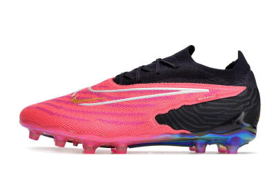 Men's Nike Phantom GX Elite AG Artificial Grass Low-Tops Football Boots - Pink/White/Black