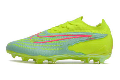 Unisex Nike Phantom GX Elite FG Firm Ground Low-Tops Football Boots - Blue/Green/Pink