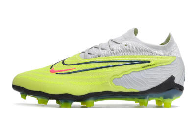 Unisex Nike Phantom GX Elite FG Firm Ground Low-Tops Football Boots - Green/Pink/Black/White