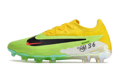 Men's Nike Phantom GX Elite FG Firm Ground Low-Tops Football Boots - Green/Black/Yellow