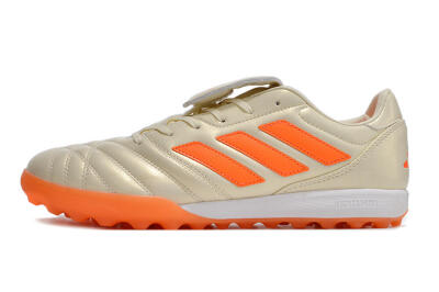 Men's Adidas Copa Gloro TF Artificial Turf Low-Tops Football Shoes - Beige/Orange