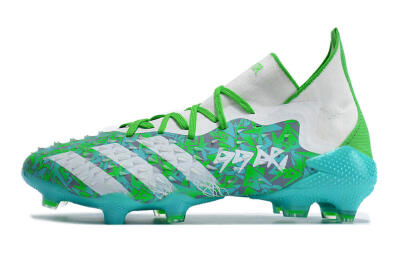 Men's Adidas Predator Freak.1 FG Firm Ground High-Tops Football Boots - Blue/White/Grey