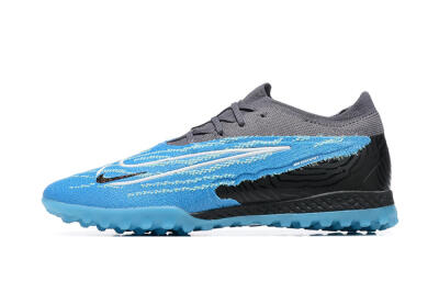 Men's Nike Phantom GX Elite TF Artificial Turf Low-Tops Football Shoes - Blue/White/Black