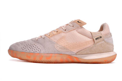 Men's Nike Street Gato IC Indoor & Futsal Low-Tops Football Shoes - Pink/Grey