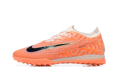 Men's Nike Phantom GX Elite TF Artificial Turf Low-Tops Football Shoes - Orange/Black/Purple
