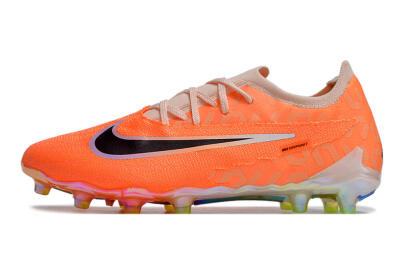Men's Nike Phantom GX Elite AG Artificial Grass Low-Tops Football Boots - Orange/Black/White