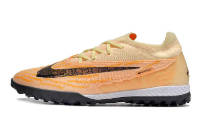 Unisex Nike Phantom GX Elite TF Artificial Turf Low-Tops Football Shoes - Pink/Black/Brown