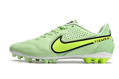Men's Nike Tiempo Legend 9 Academy AG Artificial Grass Low-Tops Football Boots - Green/Black/Yellow