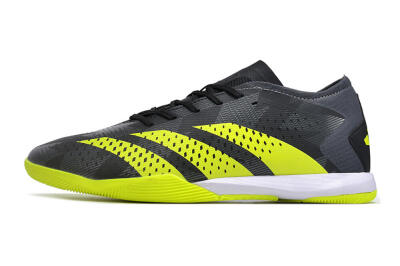 Men's Adidas Predator Accuracy.3 IC Indoor & Futsal Low-Tops Football Shoes - Black/Green/White