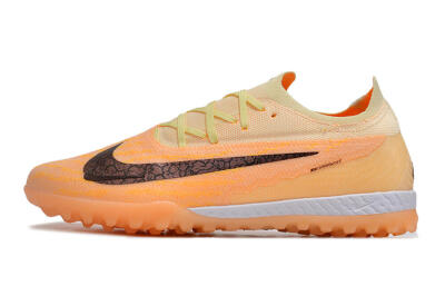 Men's Nike Phantom GX Elite TF Artificial Turf Low-Tops Football Shoes - Orange/Pink/Black