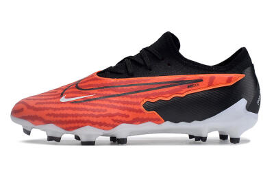 Men's Nike Phantom GX Academy FG Firm Ground Low-Tops Football Boots - Red/Black/White
