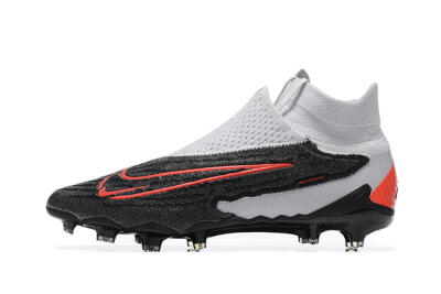 Men's Nike Phantom GX Elite FG Firm Ground High-Tops Football Boots - Black/White/Red