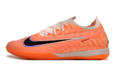 Men's Nike Phantom GX Elite IC Indoor & Futsal Low-Tops Football Shoes - Orange/Black/Purple