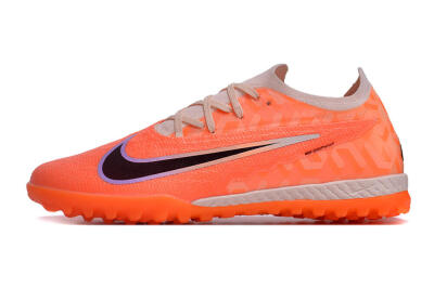 Men's Nike Phantom GX Elite TF Artificial Turf Low-Tops Football Shoes - Orange/Black/Purple