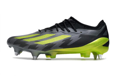 Men's Adidas X Speedportal.1 SG Soft Ground Low-Tops Football Boots - Grey/Black/Yellow