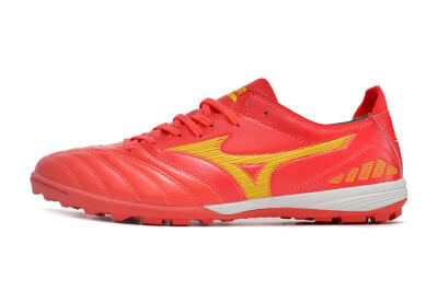 Men's Mizuno Morelia Neo 3 Pro TF Artificial Turf Low-Tops Football Shoes - Red/Yellow/White