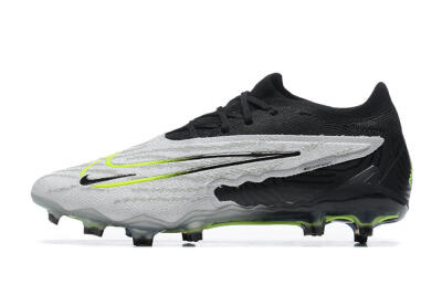 Men's Nike Phantom GX Elite FG Firm Ground Low-Tops Football Boots - Grey/Black/Yellow