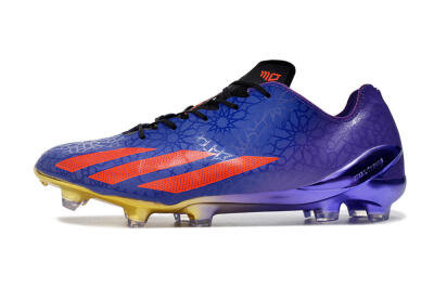 Men's Adidas X Crazyfast.1 FG Firm Ground Low-Tops Football Boots - Blue/Purple/Red
