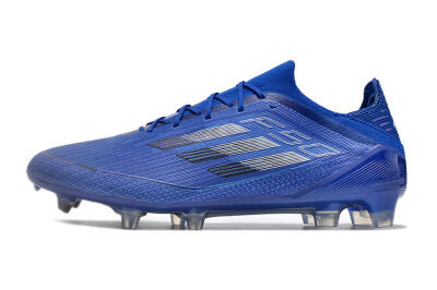 Men's Adidas F50 Adizero FG Firm Ground Low-Tops Football Boots - Blue/Silver/Black