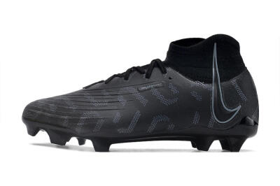 Men's Nike Phantom Luna Elite NU FG Firm Ground High-Tops Football Boots - Black/Grey
