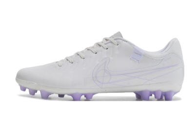 Men's Nike Tiempo Legend X Academy AG Artificial Grass Low-Tops Football Boots - White/Purple