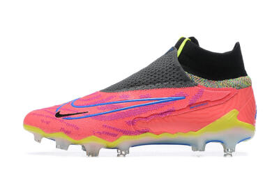 Men's Nike Phantom GX Elite DF FG Firm Ground High-Tops Football Boots - Red/Blue/Yellow/Black