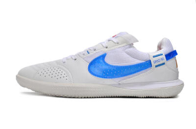 Men's Nike Street Gato IC Indoor & Futsal Low-Tops Football Shoes - White/Blue