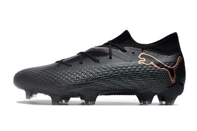 Men's Puma Future Ultimate 2024 FG Firm Ground Low-Tops Football Boots - Black/Blue/Gold