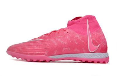 Unisex Nike Phantom Luna Elite NU TF Artificial Turf High-Tops Football Shoes - Pink/White/Yellow