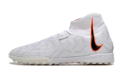Unisex Nike Phantom Luna Elite NU TF Artificial Turf High-Tops Football Shoes - White/Grey/Orange/Black
