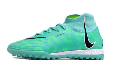 Men's Nike Phantom Luna Elite NU TF Artificial Turf High-Tops Football Shoes - Green/Black/White