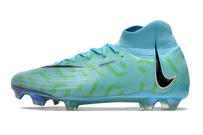 Men's Nike Phantom Luna Elite NU FG Firm Ground High-Tops Football Boots - Blue/Green/Black/Gold