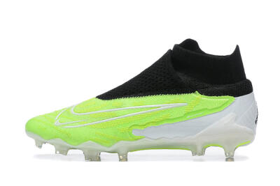 Men's Nike Phantom GX Elite DF FG Firm Ground High-Tops Football Boots - Green/Black/Yellow/White