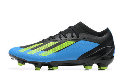Men's Adidas X Speedportal .1 FG Firm Ground Low-Tops Football Boots - Blue/Black/Yellow