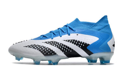 Men's Adidas Predator Accuracy.1 FG Firm Ground High-Tops Football Boots - Blue/Black/White