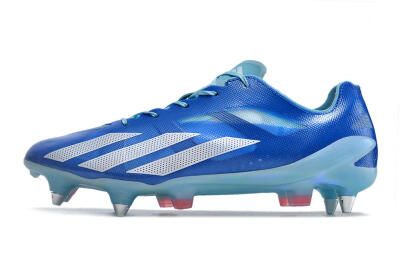 Men's Adidas X Crazyfast.1 SG Soft Ground Low-Tops Football Boots - Blue/White/Red