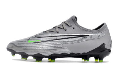 Men's Nike Phantom GX Academy FG Firm Ground Low-Tops Football Boots - Silver/Grey/Black