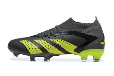 Men's Adidas Predator Accuracy.1 FG Firm Ground High-Tops Football Boots - Black/Yellow