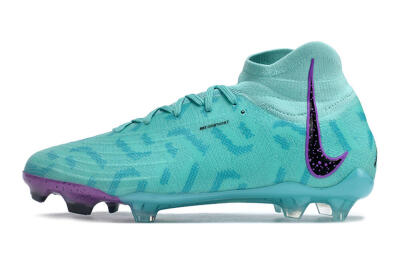 Men's Nike Phantom Luna Elite NU FG Firm Ground High-Tops Football Boots - Jade/Purple/Black