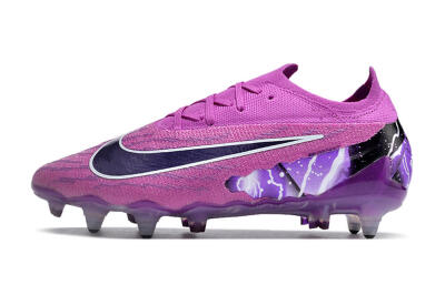 Men's Nike Phantom GX Thunder Elite Link SG Soft Ground Low-Tops Football Boots - Purple/White/Black