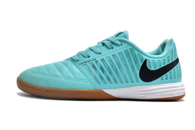 Men's Nike Lunar Gato 2 IC Indoor & Futsal Low-Tops Football Shoes - Jade/Black/White