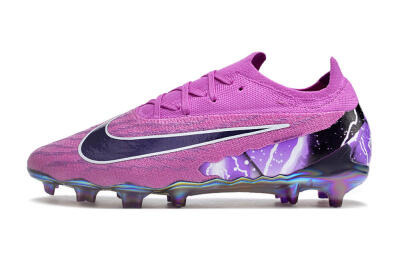 Men's Nike Phantom GX Elite FG Firm Ground Low-Tops Football Boots - Purple/Black/White/Gold