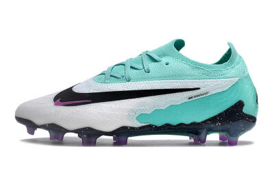 Men's Nike Phantom GX Elite FG Firm Ground Low-Tops Football Boots - Silver/Blue/Purple/Black