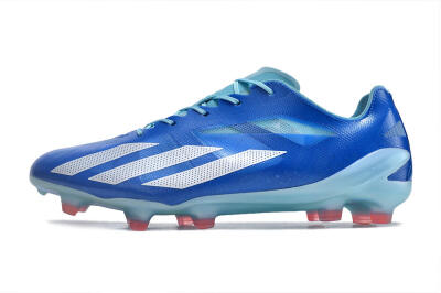 Men's Adidas X Crazyfast+ FG Firm Ground Low-Tops Football Boots - Blue/White/Jade