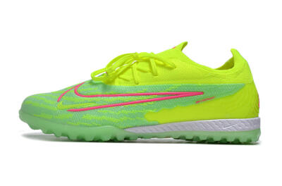 Men's Nike Phantom GX Elite TF Artificial Turf Low-Tops Football Shoes - Yellow/Green/Pink