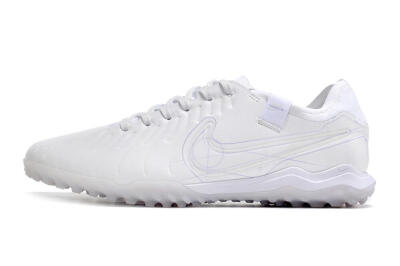 Men's Nike Tiempo Legend X Pro TF Artificial Turf Low-Tops Football Shoes - White/Purple